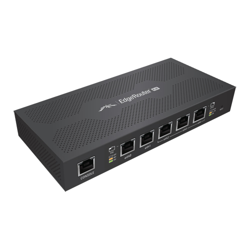 Маршрутизатор, роутер UBIQUITI EDGEROUTER POE 5 портов. Cетевое ...