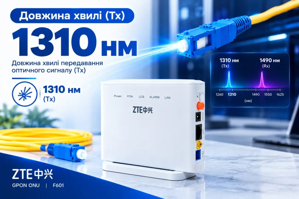 Оптичний термінал ONU ZTE F601 (GPON)
